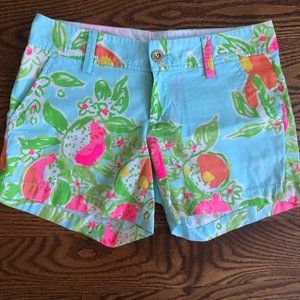 Lilly Pulitzer Callahan shorts, size 2